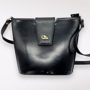 Elegant Black Leather Shoulder Bag